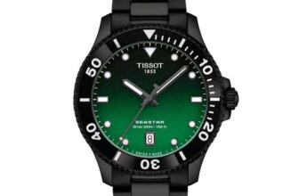 Tissot Seastar 1000 Watch, Green Dial, 300M WR, Sapphire Crystal, 40mm, Quartz, Model: T1204103309100 – w/Code