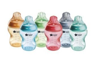 Tommee Tippee Natural Start Baby Bottles, 6x260ml, Slow-Flow Teat