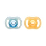 Tommee Tippee Ultra-Light StayPut Night Glow Dummy, 6-18m, 2 Pack