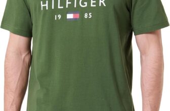 Tommy Hilfiger Mens Brand Love Big Hilfiger Tee Mw0mw41455 S/S T-Shirt (Pack of 1)