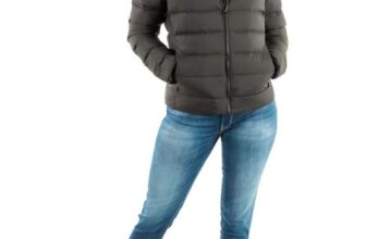 Tommy Jeans Womens Tjw Slim Hood PRNT Down Jckt Ext Dw0dw21617 Puffer Jacket, Black (Black) XL UK