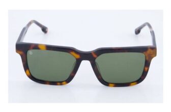Tortoiseshell Charles Slim Rectangular Sunglasses