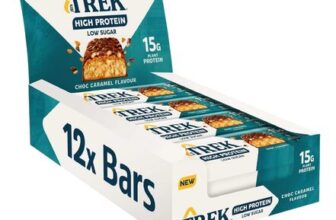 Trek Choc Caramel Protein Bar 44g – Case of 12 Best Before: 09/03/2026