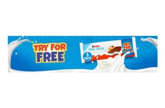 Try Kinder Milk-Slice for FREE (Cashback Claim)