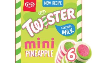 Twister Mini Pineapple Ice Cream Lollies 6 X 50ml