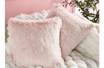 Two-Tone Fluffy Cushion Covers – Blush