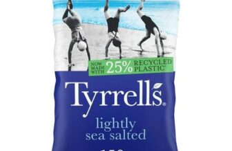 Tyrrells Chips Lightly Sea Salted 150g, Nectar Price