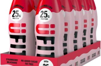 UFIT Strawberry 25g Protein Milkshake – 10 x 330ml – BBE: 03/07/2026