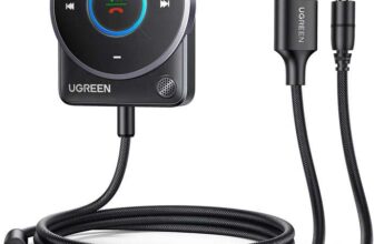 UGREEN Aux Bluetooth 5.4 Adapter for Car, Bluetooth Receiver with Dual Connection, Noise Cancellation, Build-in Mic Ugreen Official Store