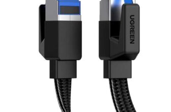 UGREEN Ethernet Cable 0.5M, Cat 8 High-Speed 40Gbps 2000Mhz Network Cable, Gigabit Braided RJ45 / 1M-£5.34/ – Sold by Ugreen Group LTD/FBA