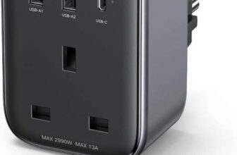 UGREEN UK to European Plug Adapter PD 30W Travel Adapter with USB C GaN Fast 4-in-1 FBA Ugreen Group