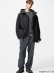 UNIQLO Mens Warm Lined Water-Repellant Trousers, Longer – Grey XL Olive S – Free Click & Collect
