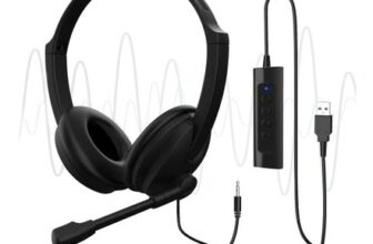 USB Headset with Microphone for PC Laptop