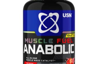 USN Muscle Fuel Strawberry Anabolic Powder, 2.2kg – 53g Protein / 5g Creatine – Instore