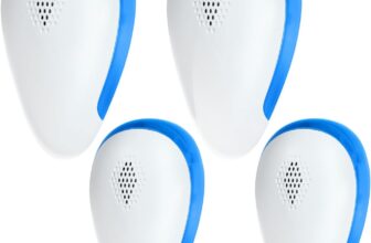 Ultrasonic Pest Repeller, 4 Pack Powerful Mouse Repellent Plug-In Pest Control, Effective Against Indoor Multi-Insect Control, Mosquitoes