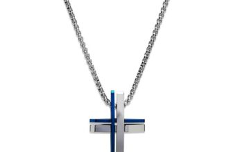Unique & Co AN-114/50CM Mens Stainless Steel Cross Necklace