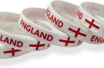Unisex country national flag silicone rubber bracelet