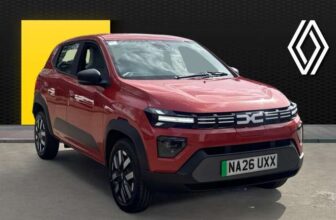 Used – Dacia Spring 27kWh Expression 65 48kW 5dr Auto Electric Hatchback, Red, Pre Reg, 12 Months RT – Collection from Renault Leicester
