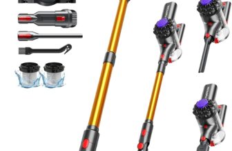 VACTechPro Cordless Vacuum Cleaner, 35KPa/45Mins Stick Vacuum, 6-in-1 Lightweight Powerful Handheld Vacuums with Detachable Battery, Anti-Tangled Upright Vacuum for Pet Carpet Home Stair Car