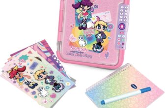 VTech Secret Safe Voice Note Diary, Interactive Diary, Secret Diary with Voice Notes, Personalise with your own Design, Gifts for Children with 3 Games, For Ages 5, 6, 7 Year Olds, English Version