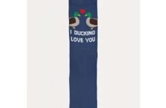 Valentines I Ducking Love You Socks – Sizes 6-8.5 – Free Click Collect