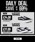 Vans Junior Platform Low Top Shoes £12.60 With Code/ Vans Skool Low Top Sneakers Black White £15.30 with code