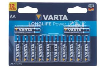 Varta Longlife Power Aa 1.5v Alkaline Batteries 12 Pack