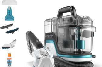 Vax SpotWash Home Pet-Design Spot Cleaner, Upholstery, Sofa, Stairs, Home, Car, Rug, Stain Cleaning Small Handheld Shampooer Machine, Solution, SpinScrub and Tools, 4.5kg, White / Blue, CDSW-MPXA