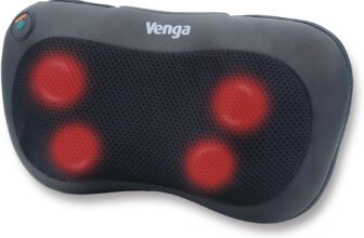 Venga Shiatsu Massage Pillow with Heating, 4 Massage Nodes, Auto-Reverse Function, Black, VG MAS 3000 BS
