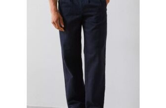 Very Man Double Pleat Trousers – Navy