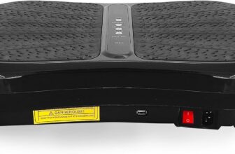 Vibration Plate,Vibration Platform Exercise Machine For Lymphatic Drainage, 330 LBS Capacity Vibration Plate For Whole Body Workout with Bluetooth,Resistance rope, Remote Control