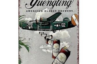 Vintage Beer Tin Sign – 8×12 in Wall Decor