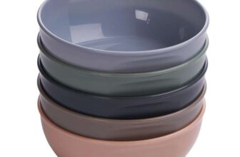 Vital Baby Nourish Perfectly Simple Bowls, Stackable, BPA-Free, EarthSmart Biodegradable, Microwave & Dishwasher Safe, 5 Pack