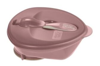 Vital Baby Nourish Suction Weaning Bowl with Lid and Spoon