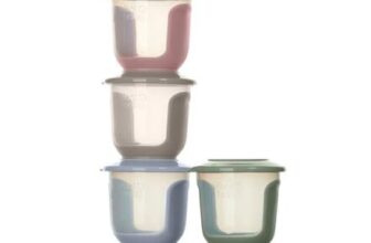 Vital Baby Nourish Wean Food Pots 120ml Leakproof Stackable