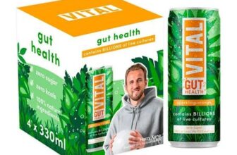 Vital Gut Healthy Sparkling Orange 4 X 330ml