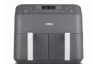 Vortx Dual Basket Air Fryer with 6 Pre-Set Functions 7.6 Litre