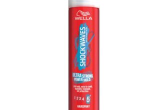 WELLA Shockwaves Hairspray, Ultra Strong Power Hold, 2 X 250ml – S&S £5.03