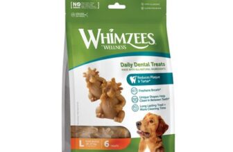WHIMZEES Hedgehog L Dental Sticks, 6 Pieces, Large Dogs
