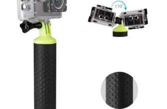 WOLFANG Floating Buoy Grip, Waterproof Handle, Monopod, Hand Grip, Floating Selfie Stick for Action Camera, Sports Camera, Etc