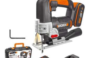 WORX 18v Cordless Jigsaw with Charger, 2.0AH Battery and Accessories
