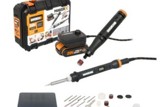WORX MakerX 20V Rotary Engraving Wood/Metal Soldering Kit WX988