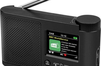 WOVTE DAB Portable Digital Radio Rechargeable Battery/Mains Powered with Bluetooth – Sold by NOBELEFUL FBA