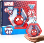 WOW PODS – 4D Marvel Spider-man, Unique Connectable Collectable Bobble-head figure that Bursts from their World into Yours, Wall or Shelf Display, Marvel Toys and Gifts, Series 1 no. 411
