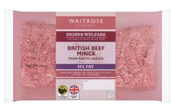 Waitrose British Native Breeds Beef Mince 15% Fat 750g