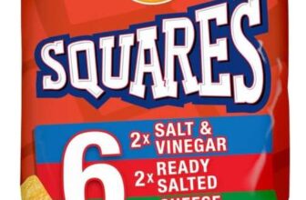 Walkers Squares Variety Multipack Snacks Crisps 6x22g – S&S £1.27
