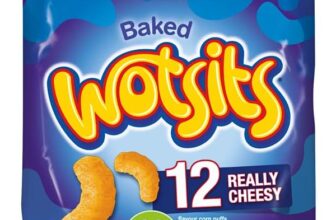 Walkers Wotsits Really Cheesy Multipack Snacks Crisps 12×16.5g