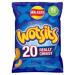 Walkers Wotsits Really Cheesy Multipack Snacks Crisps 20×16.5g – £3.37 S&S