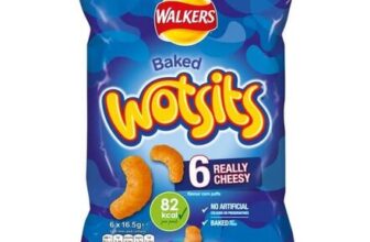 Walkers Wotsits Really Cheesy Multipack Snacks Crisps 6 X 16.5g
