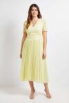 Wallis Lace Pleated Midi Dress – w/Code